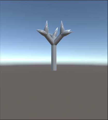L-system fractal tree iteration 1
