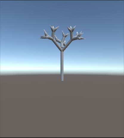 L-system fractal tree iteration 2